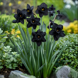 Нарцисс Тень Королевы купить по цене от 500р. в интернет-магазине «Посадика» с доставкой почтой в в Новотроицке и по всей России – [изображение №1].